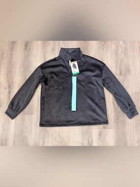 Mondetta Women’s Black Long Sleeve Mock Neck Pullover Size XL